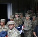 Maryland National Guard Soldiers and Airmen display flag at Baltimore Ravens Game