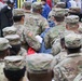 Maryland National Guard Soldiers and Airmen display flag at Baltimore Ravens Game