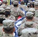 Maryland National Guard Soldiers and Airmen display flag at Baltimore Ravens Game