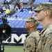 Maryland National Guard Soldiers and Airmen display flag at Baltimore Ravens Game