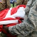 Maryland National Guard Soldiers and Airmen display flag at Baltimore Ravens Game