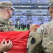 Maryland National Guard Soldiers and Airmen display flag at Baltimore Ravens Game