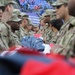 Maryland National Guard Soldiers and Airmen display flag at Baltimore Ravens Game