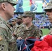 Maryland National Guard Soldiers and Airmen display flag at Baltimore Ravens Game