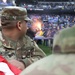 Maryland National Guard Soldiers and Airmen display flag at Baltimore Ravens Game