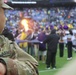 Maryland National Guard Soldiers and Airmen display flag at Baltimore Ravens Game