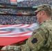 Maryland National Guard Soldiers and Airmen display flag at Baltimore Ravens Game