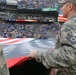 Maryland National Guard Soldiers and Airmen display flag at Baltimore Ravens Game