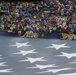 Maryland National Guard Soldiers and Airmen display flag at Baltimore Ravens Game