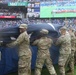 Maryland National Guard Soldiers and Airmen display flag at Baltimore Ravens Game