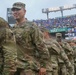 Maryland National Guard Soldiers and Airmen display flag at Baltimore Ravens Game