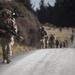 New Zealand soldiers hike through Waiouru Military Camp