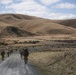 New Zealand soldiers hike through Waiouru Military Camp