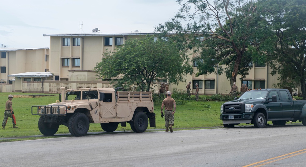 Seabees Clean Up Naval Base Guam