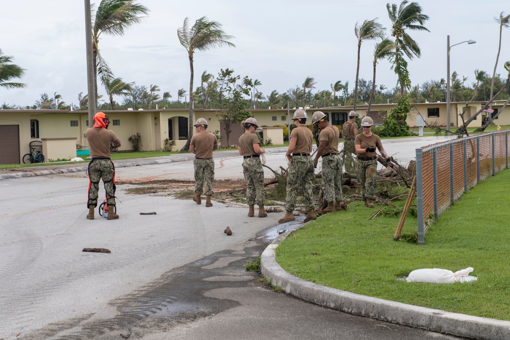 Seabees Clean Up Naval Base Guam