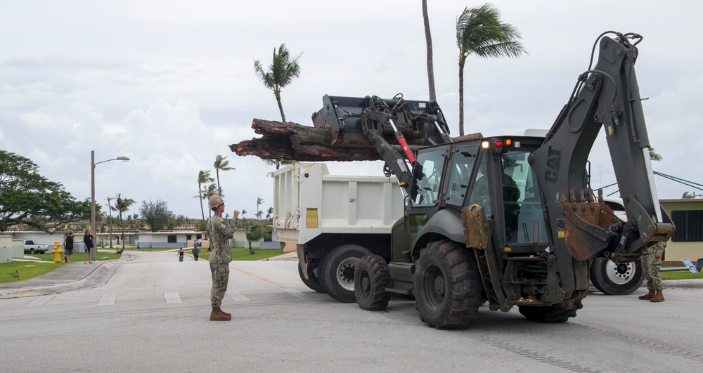 Seabees Clean Up Naval Base Guam