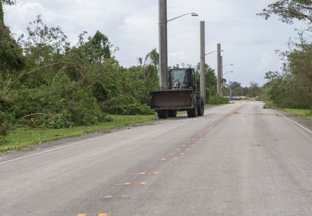 Seabees Clean Up Naval Base Guam