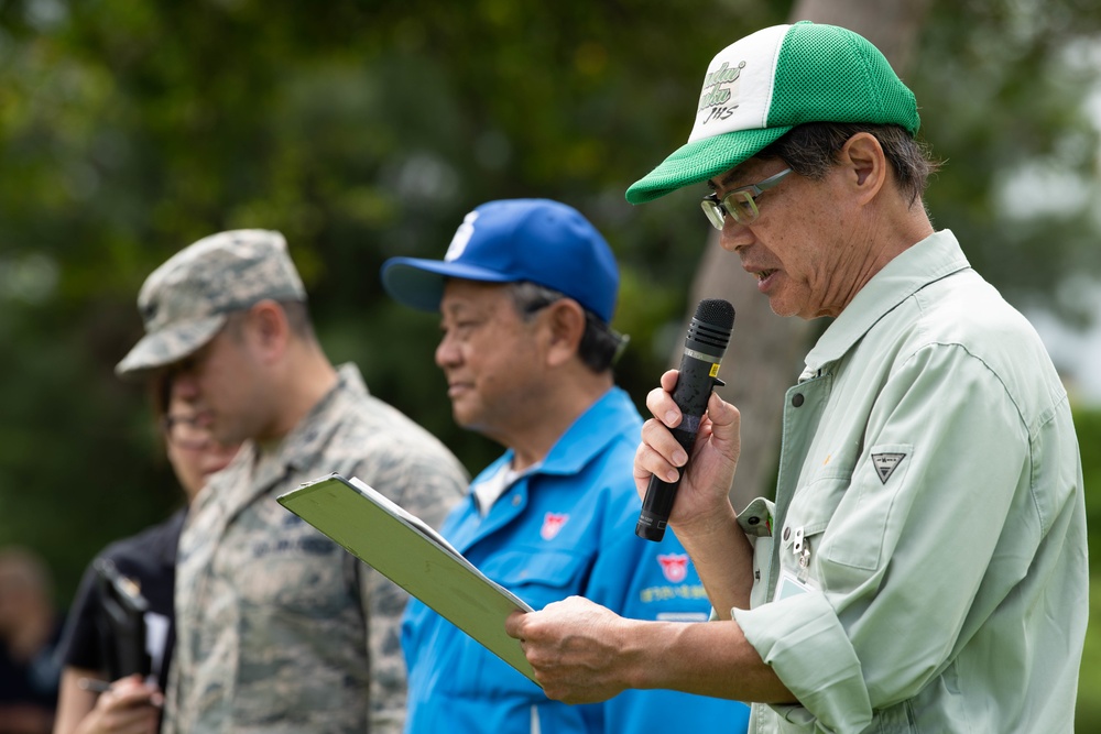 Chatan town residents, USAF participate in typhoon evacuation drill