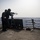Sailor shoot M240B machine gun on USS Jason Dunham (DDG 109)