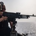 Sailor shoot M240B machine gun on USS Jason Dunham (DDG 109)