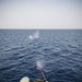 Sailor shoot M240B machine gun on USS Jason Dunham (DDG 109)