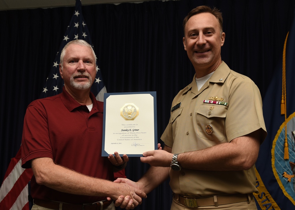 NSA Panama City Employee Recognized for Service