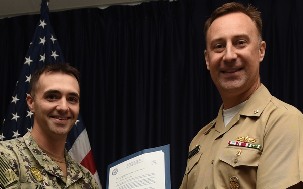 NSA Panama City Sailor Recognized for Fast Action