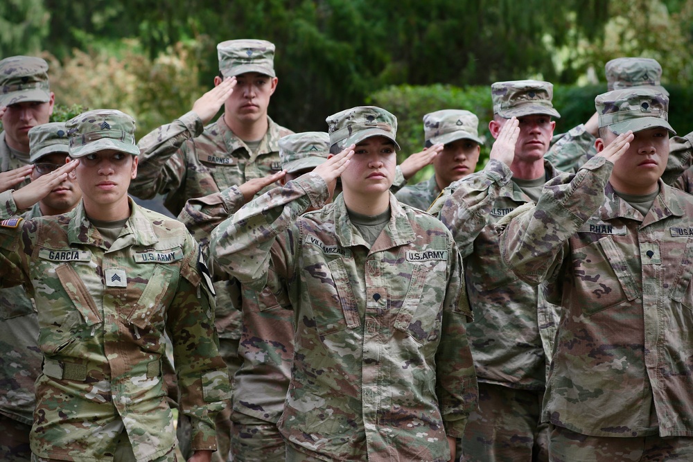 91st Brigade Engineer Battalion Soldiers in Poland Commemorate 9/11