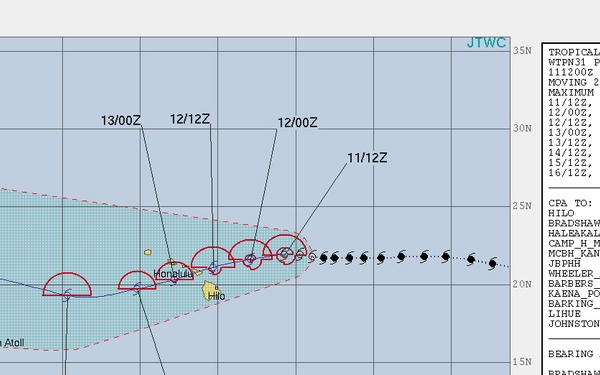 Coast Guard sets port condition ZULU for Hawaii, Maui, Honolulu Counties ahead of Tropical Storm Olivia