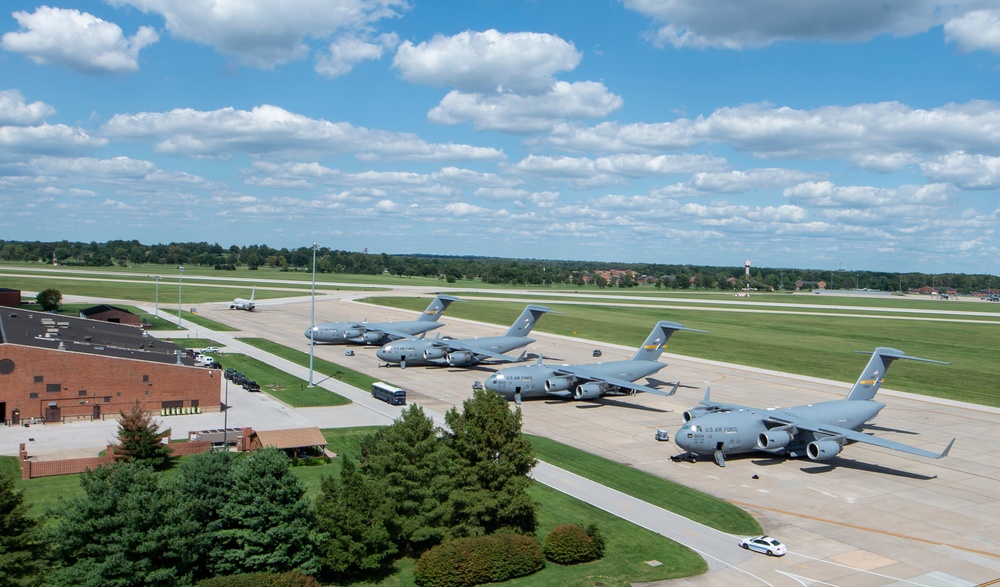 Scott AFB hosts Hurricane Florence evac efforts