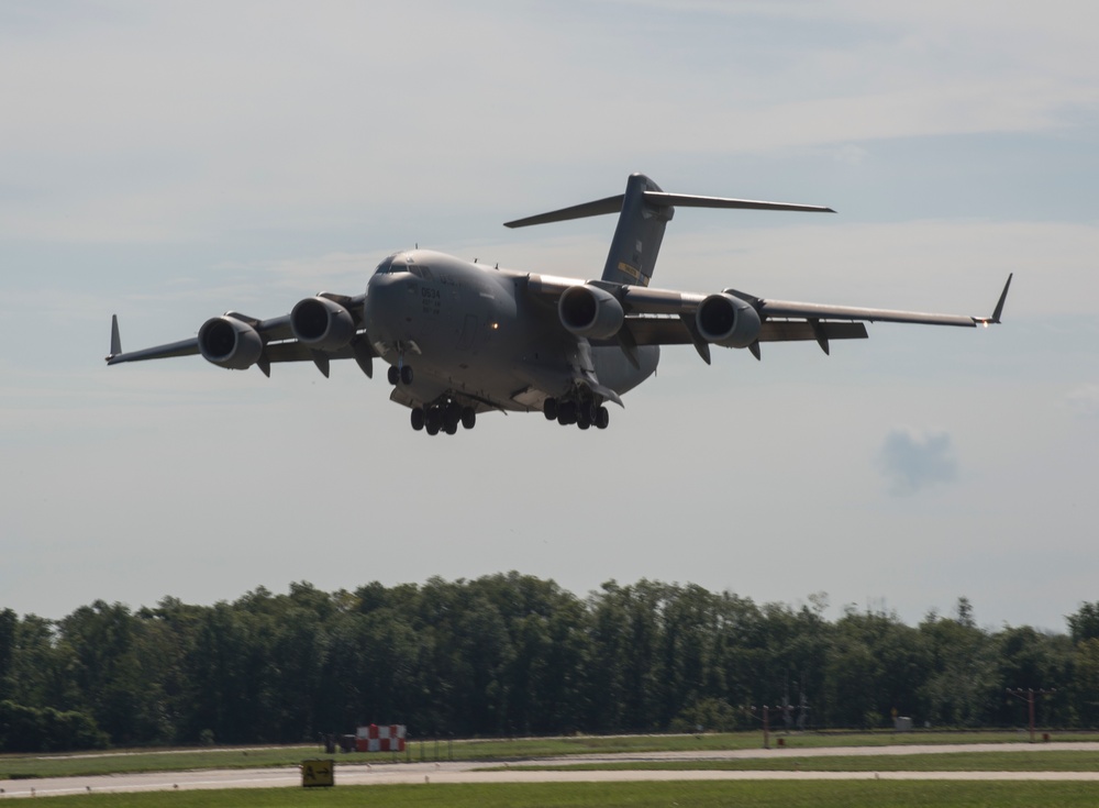 Scott AFB hosts Hurricane Florence evac efforts