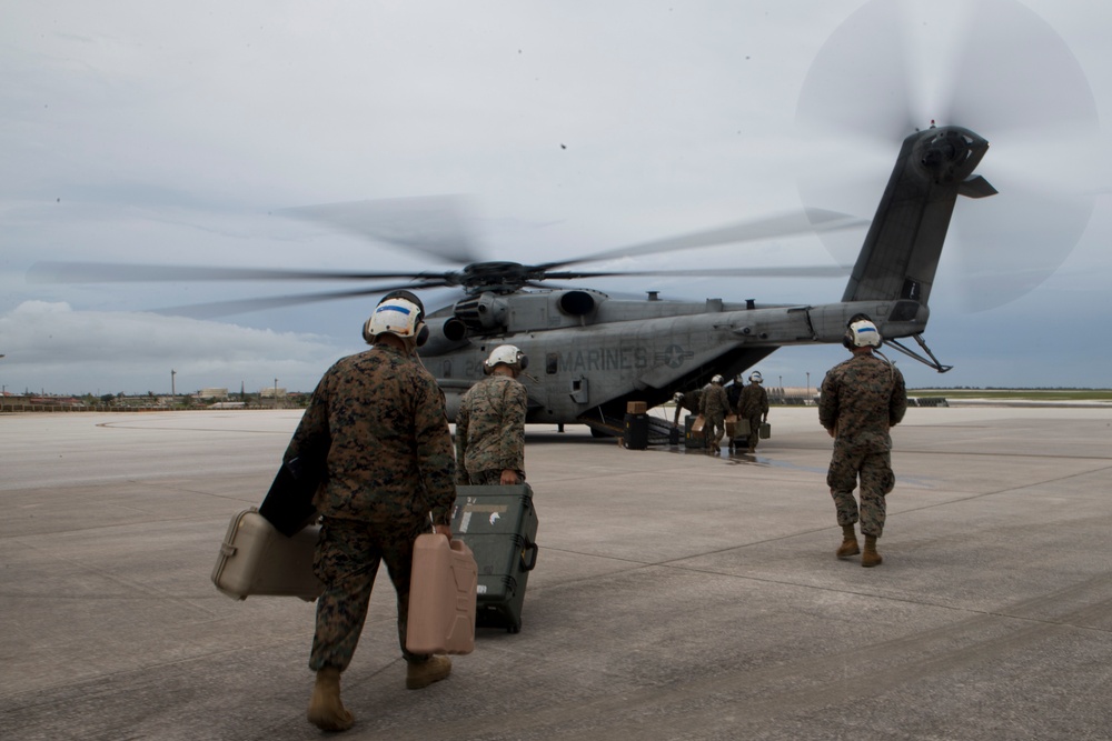 31st MEU HAST inserts, prepares to support local and federal agencies in Guam and the CNMI following Typhoon Mangkhut