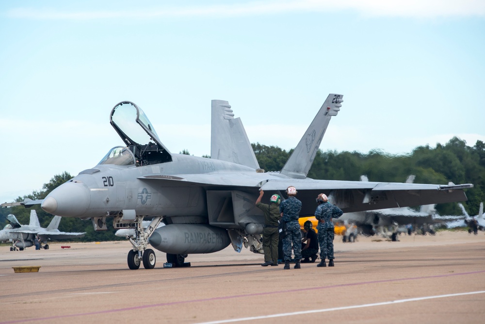 Strike Fighter Squadrons Prepare to Evacuate in Anticipation of Hurricane Florence