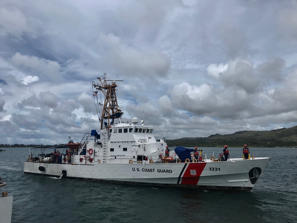 Coast Guard cutters return to Guam following Typhoon Mangkhut