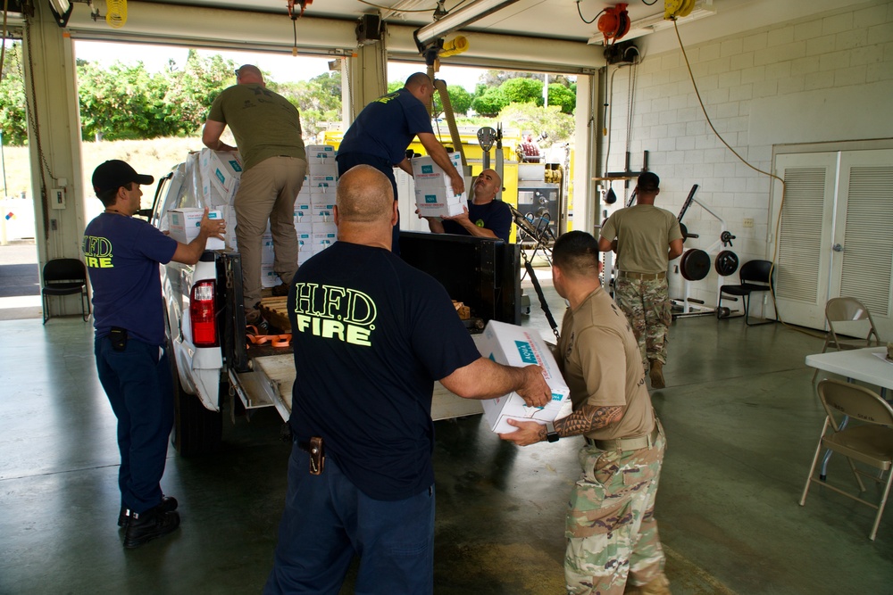 Hawaii National Guard answers the call to provide support during Hurricane Olivia