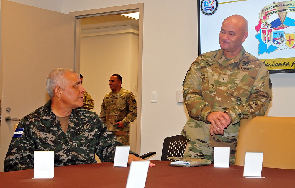 PRNG receives visit from Honduran armed forces