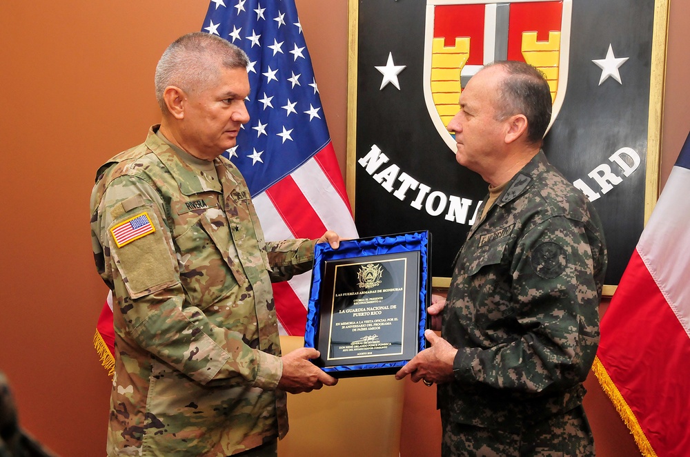 PRNG receives visit from Honduran armed forces