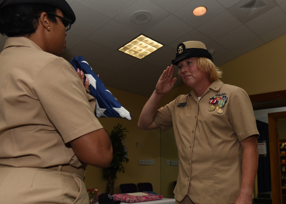 NSA Panama City Command Master Chief Retires