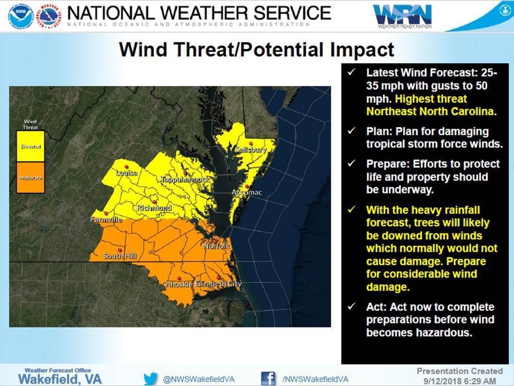 0700 12SEP18 Hurricane Florence Update