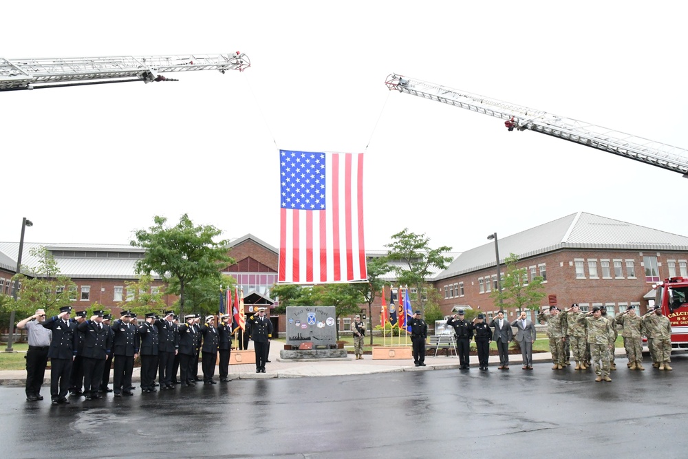 Community members observe 9/11 anniversary during wreath-laying ceremony