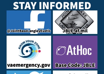 Joint Base Langley Eustis Emergency Information Channels (Instagram)