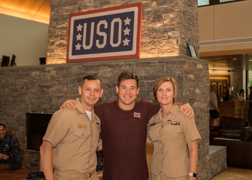 Adam DeVine Visits USO