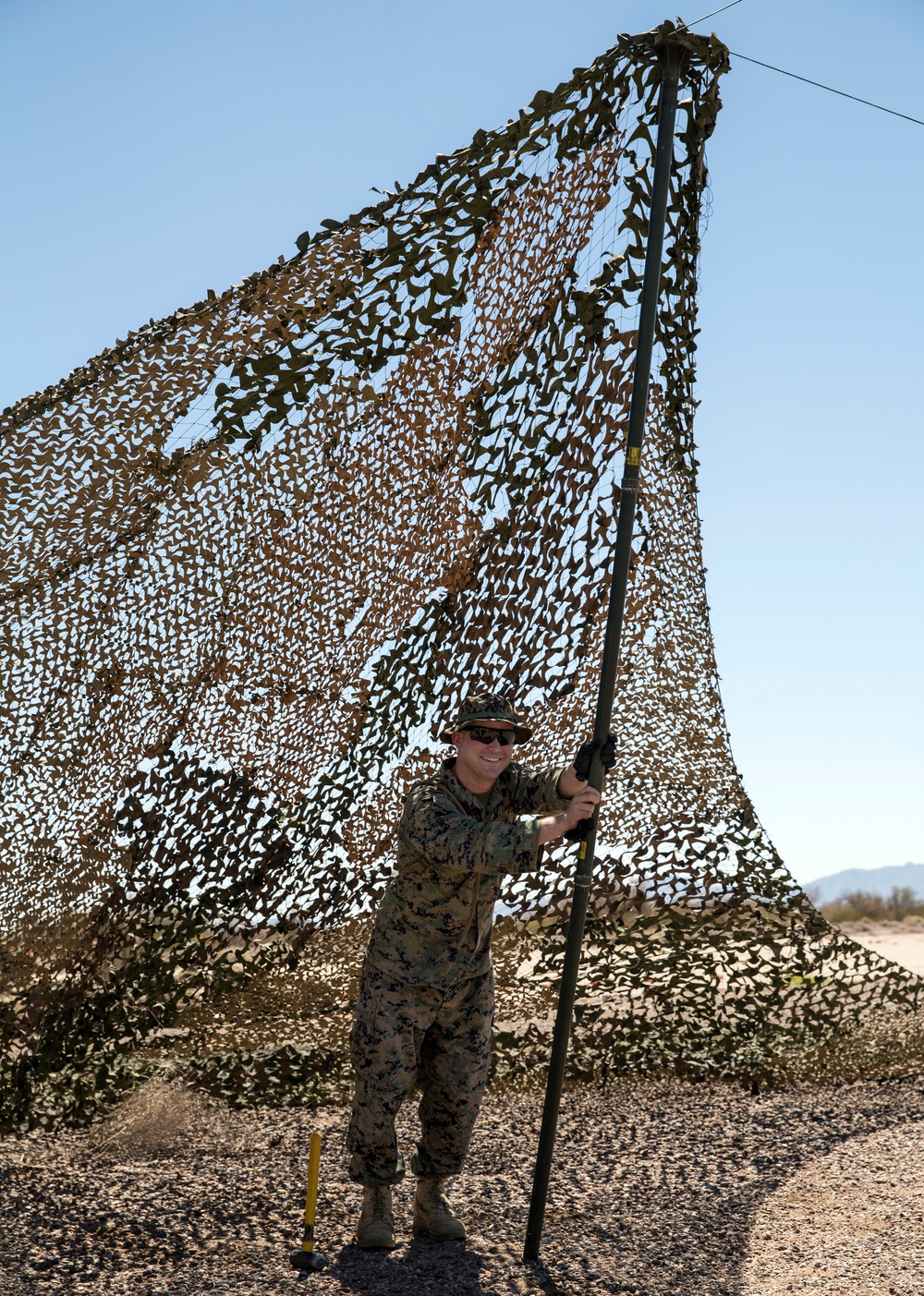 Marine air traffic control mobile team conducts assault landing zone rehearsals