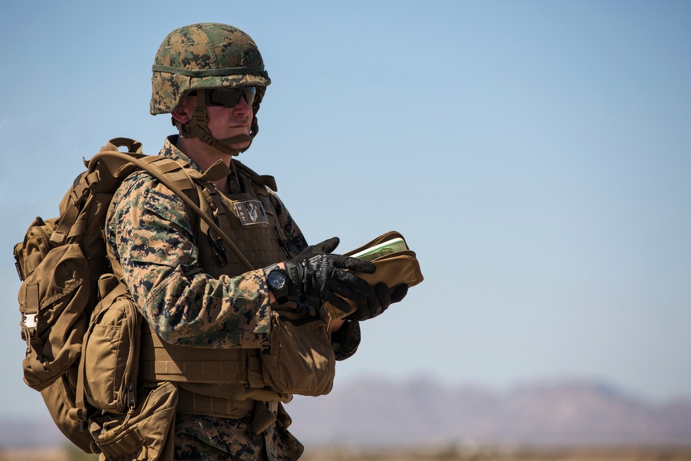 Marine air traffic control mobile team conducts assault landing zone rehearsals