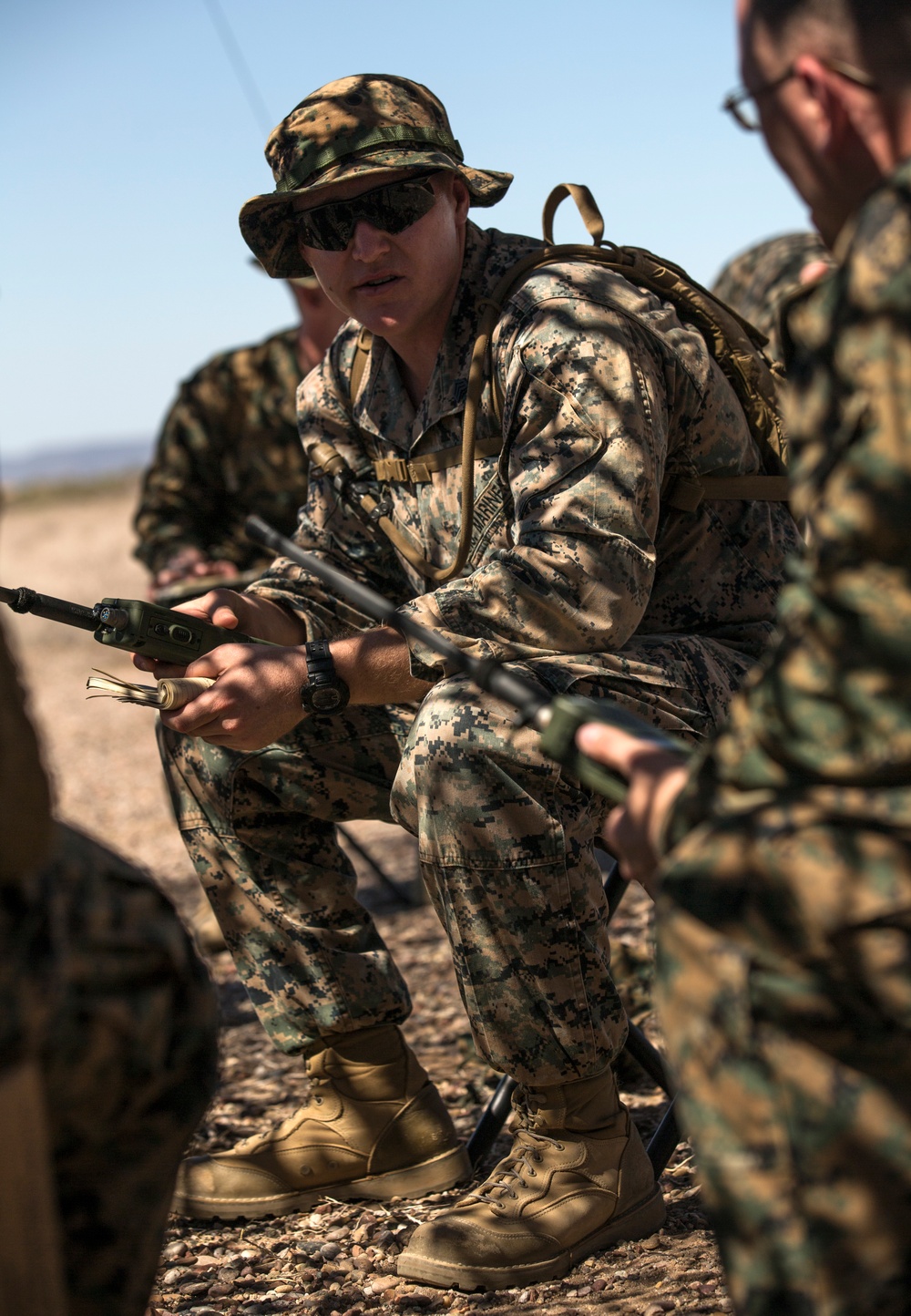 Marine air traffic control mobile team conducts assault landing zone rehearsals