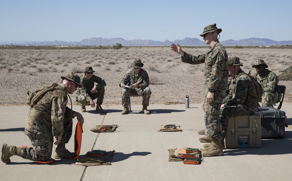 Marine air traffic control mobile team conducts assault landing zone rehearsals