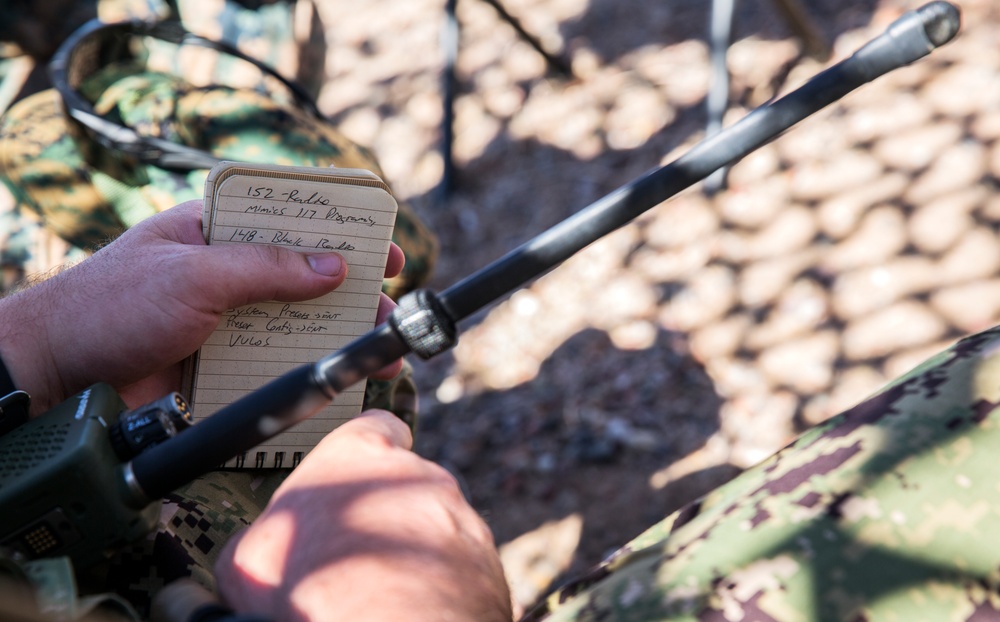 Marine air traffic control mobile team conducts assault landing zone rehearsals