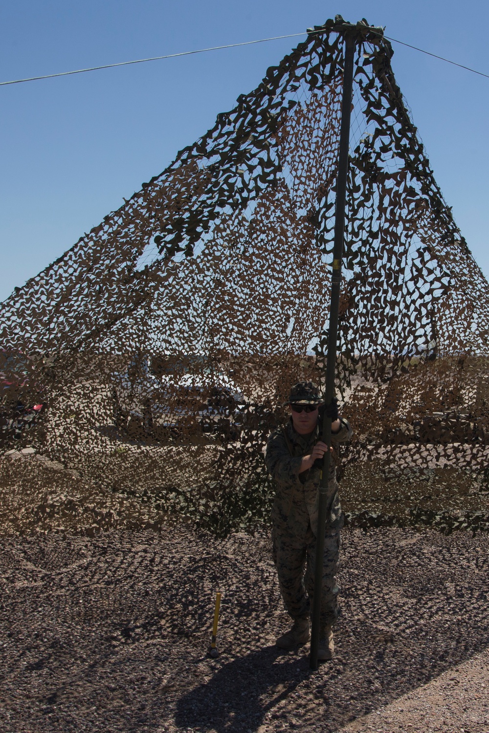 U.S. Marine Air Traffic Control Mobile Team Conduct Assault Landing Zone Rehearsals