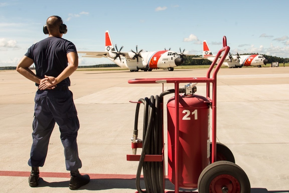 USCG Moves Air Assets Ahead of Hurricane Florence