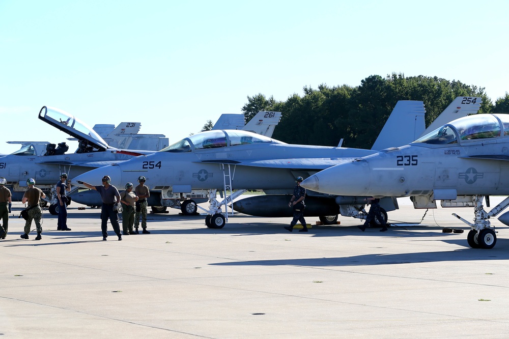 Strike Fighter Squadrons Prepare to Evacuate in Anticipation of Hurricane Florence